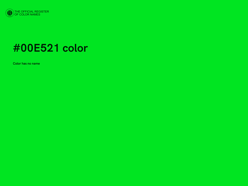 #00E521 color image