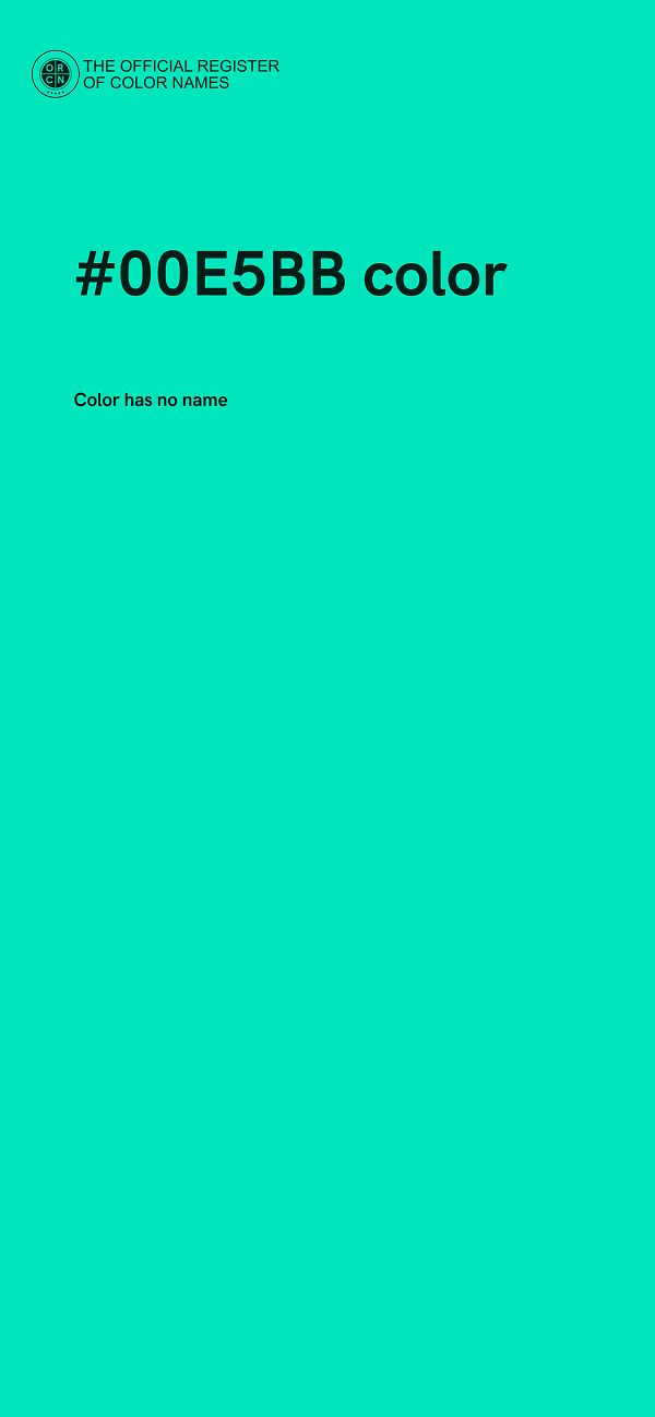 #00E5BB color image