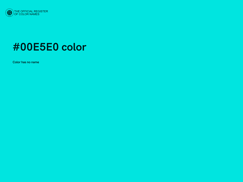 #00E5E0 color image