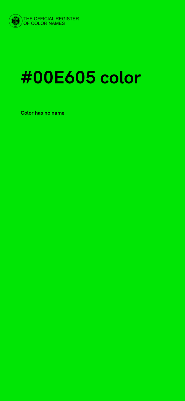 #00E605 color image