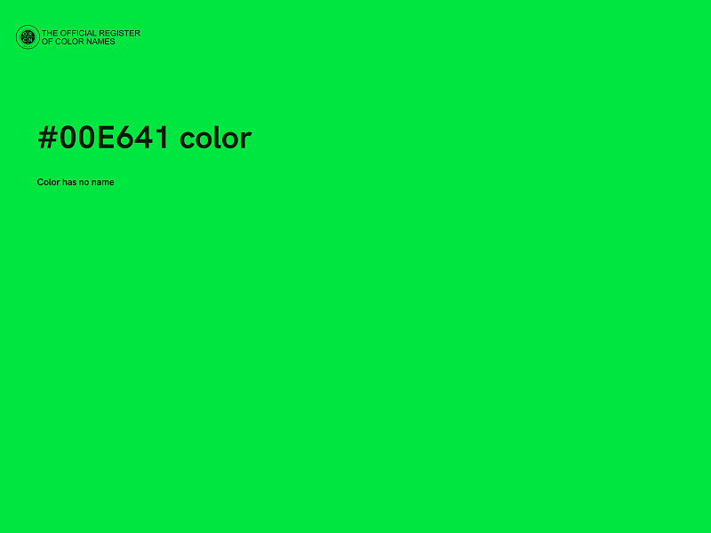 #00E641 color image