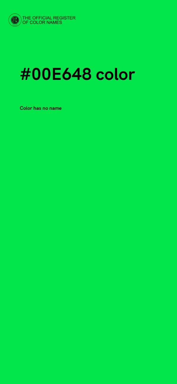 #00E648 color image