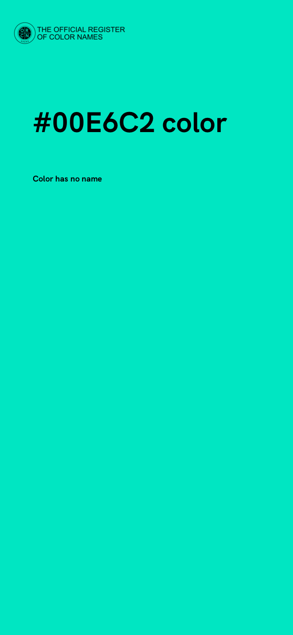 #00E6C2 color image