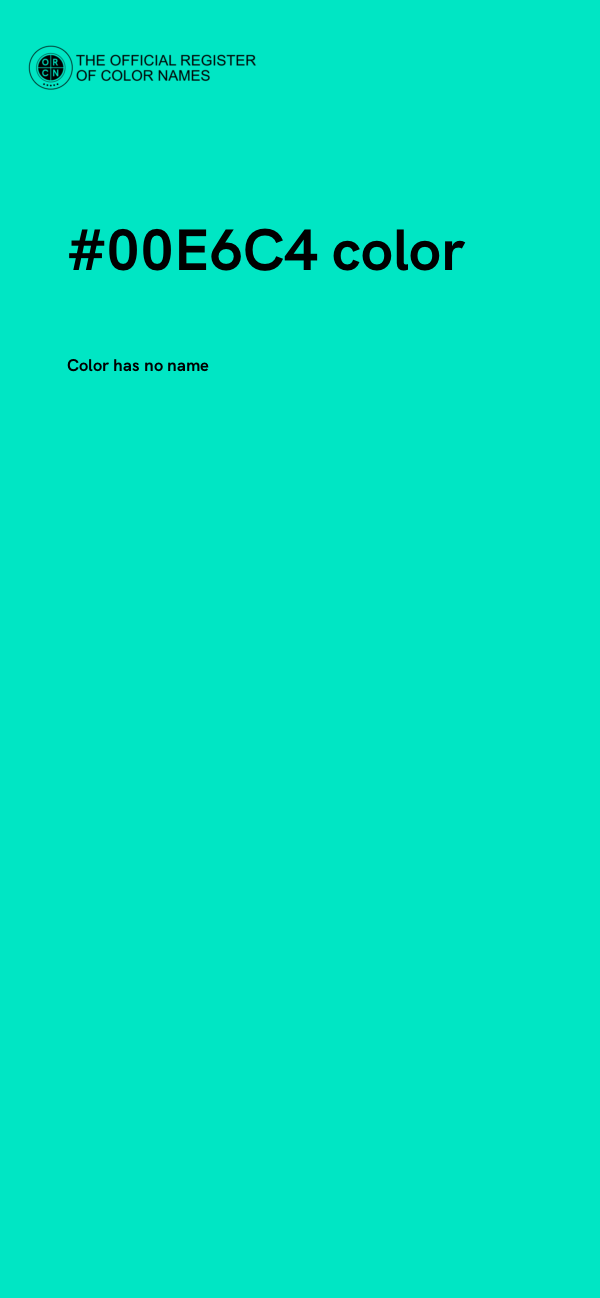 #00E6C4 color image