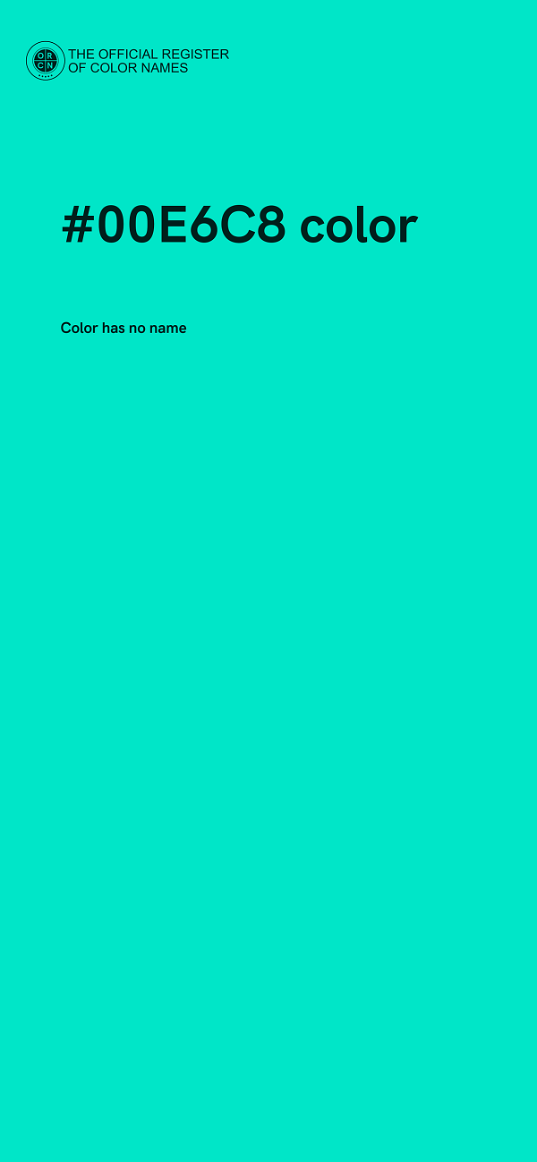 #00E6C8 color image