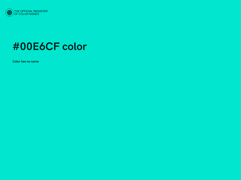 #00E6CF color image