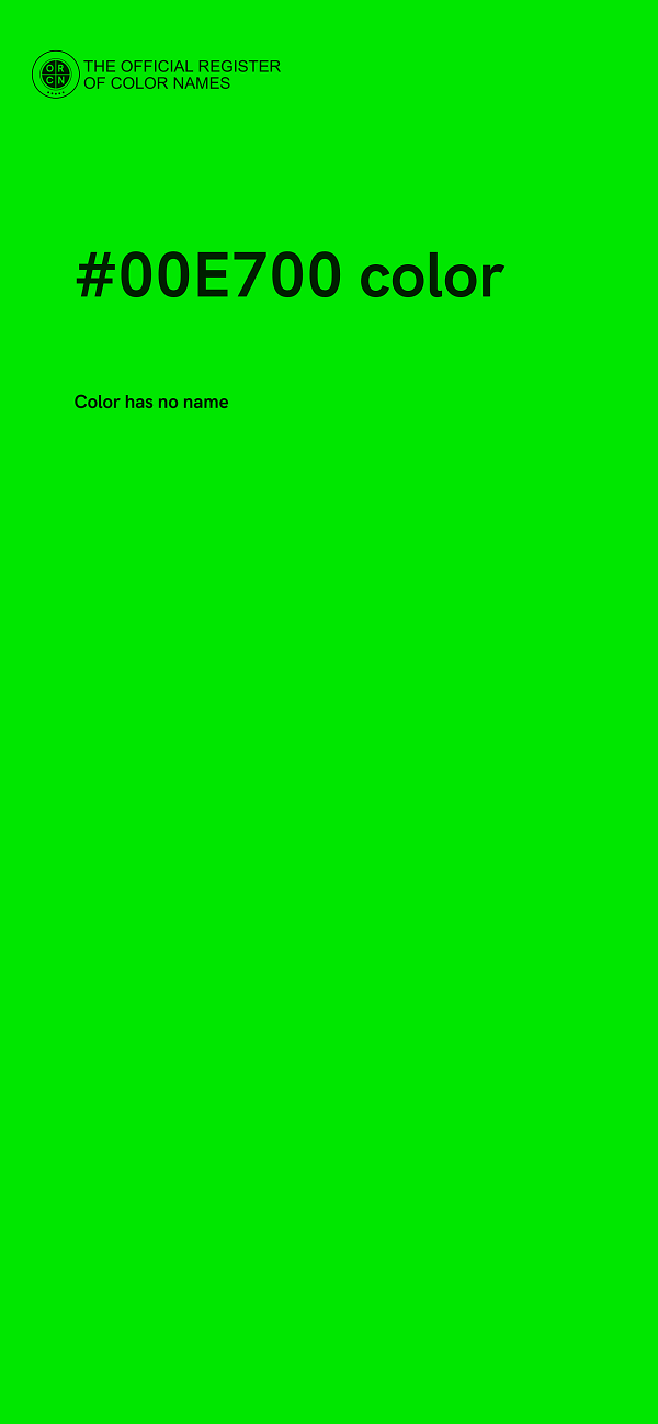 #00E700 color image