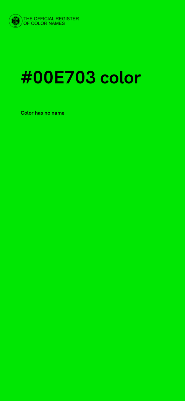 #00E703 color image
