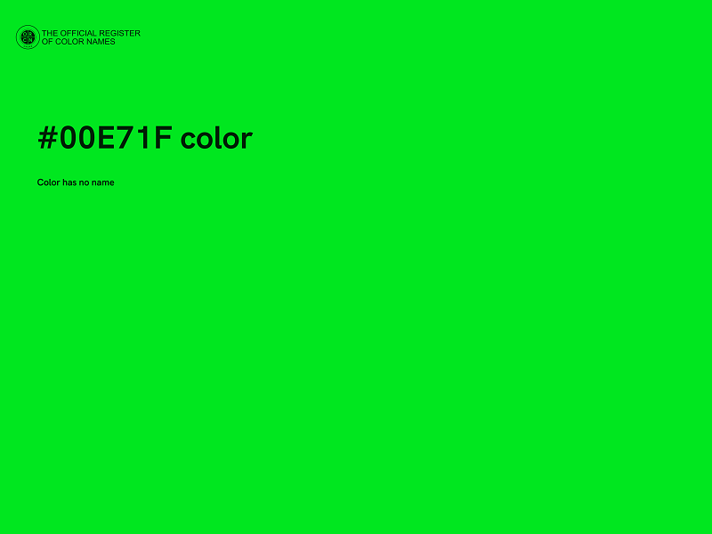 #00E71F color image