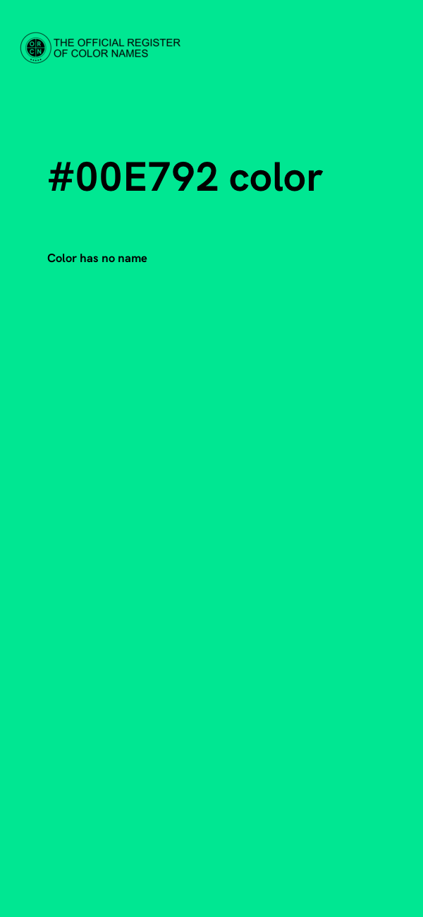 #00E792 color image