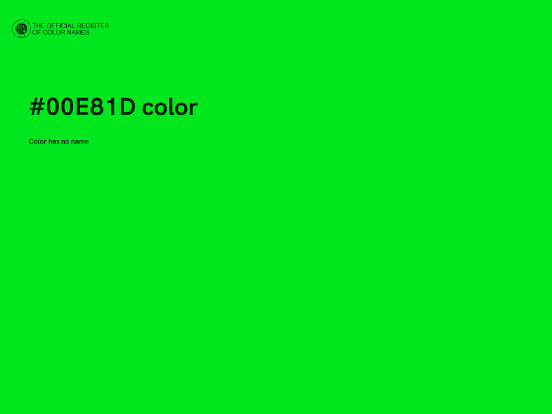 #00E81D color image