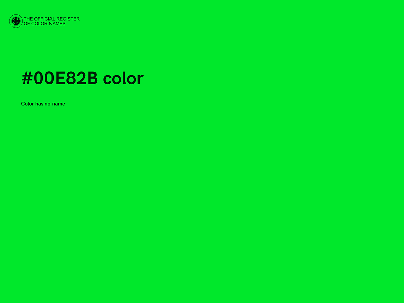 #00E82B color image