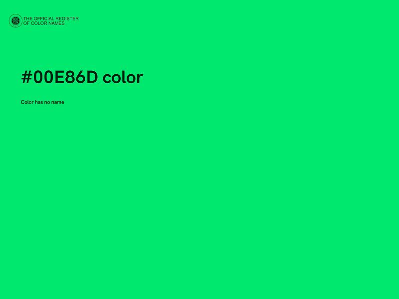 #00E86D color image