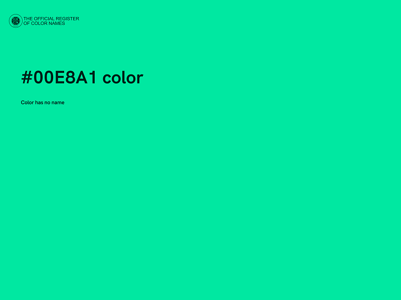 #00E8A1 color image