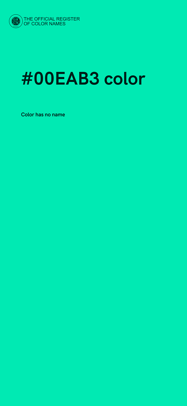 #00EAB3 color image