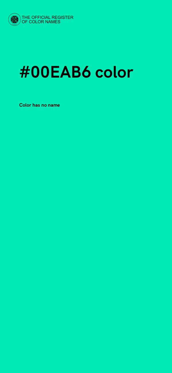 #00EAB6 color image