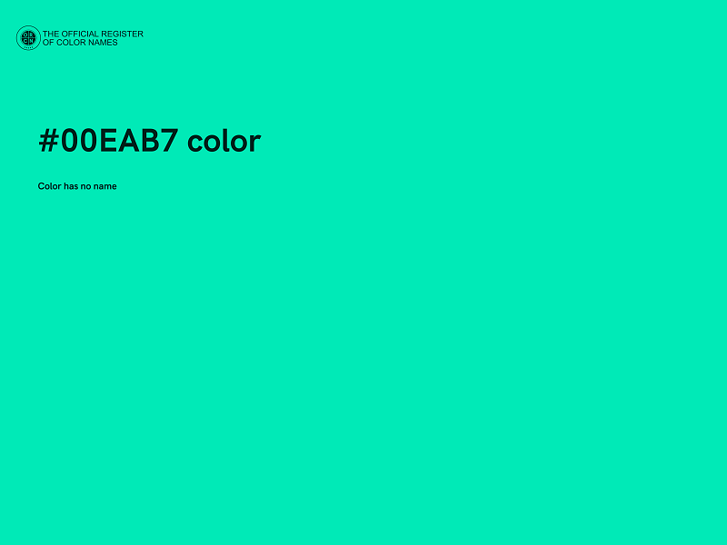 #00EAB7 color image