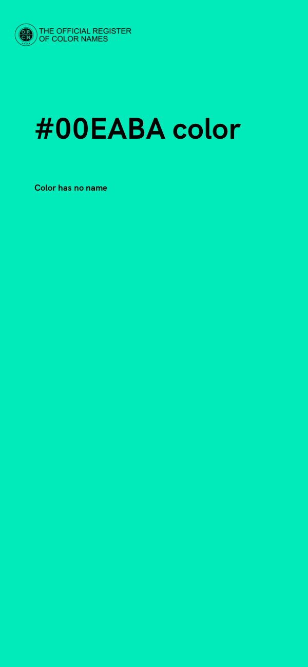 #00EABA color image