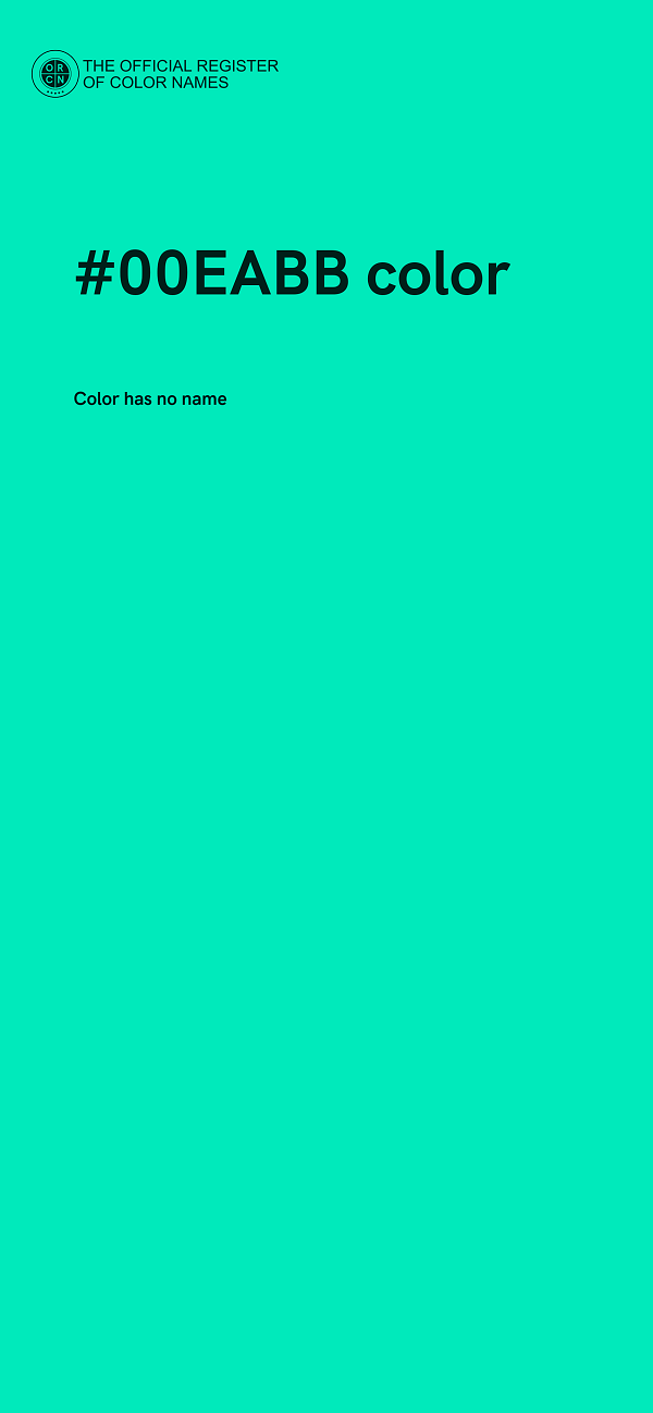 #00EABB color image