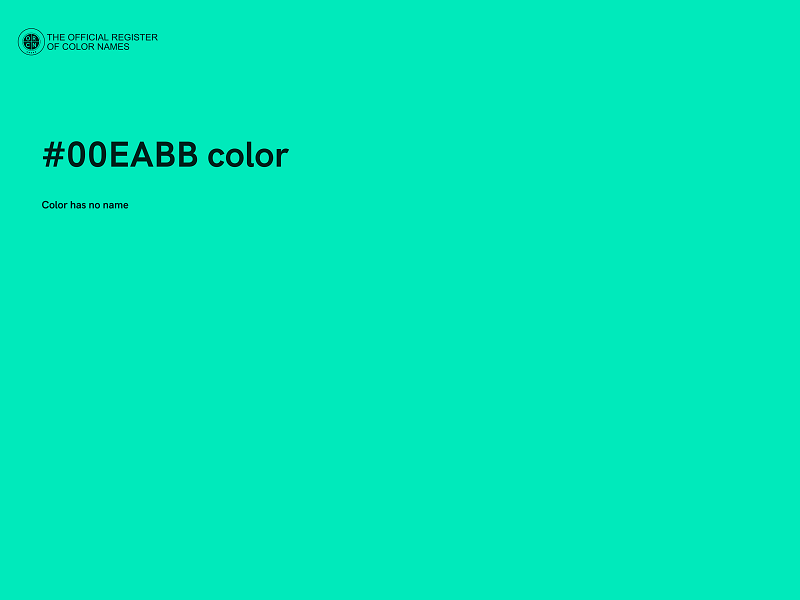 #00EABB color image