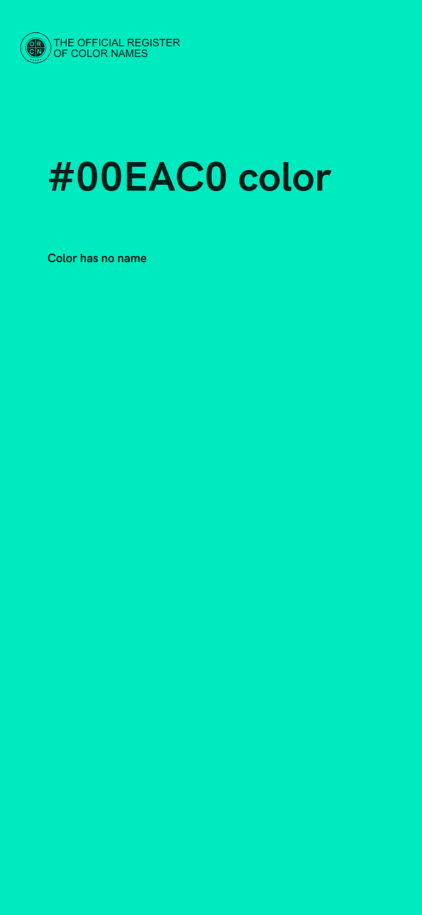 #00EAC0 color image