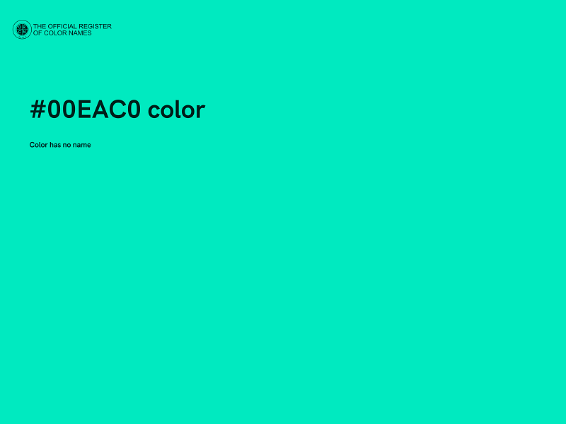 #00EAC0 color image