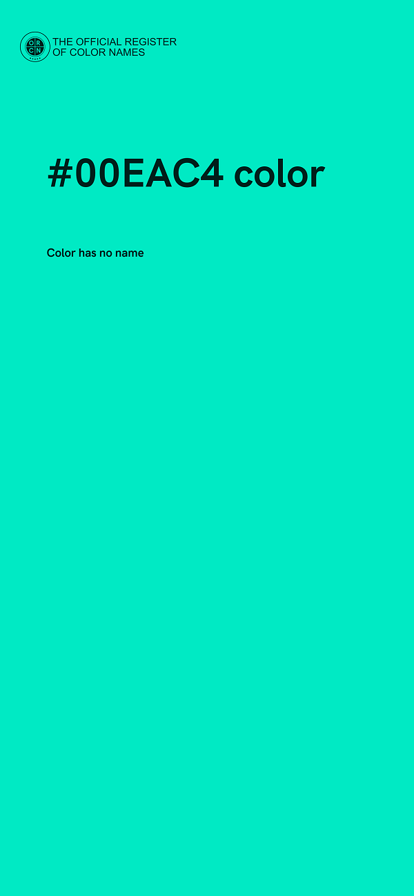 #00EAC4 color image