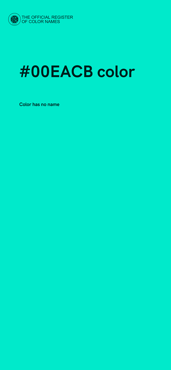 #00EACB color image