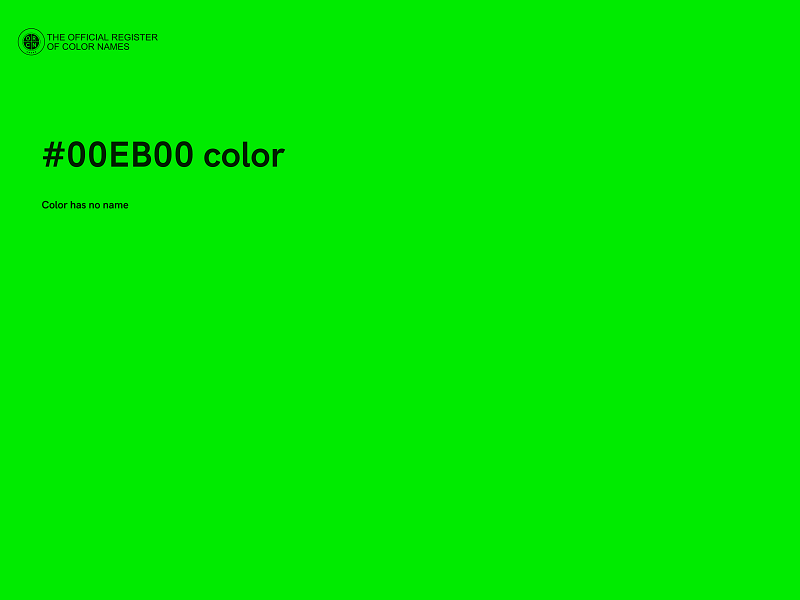#00EB00 color image