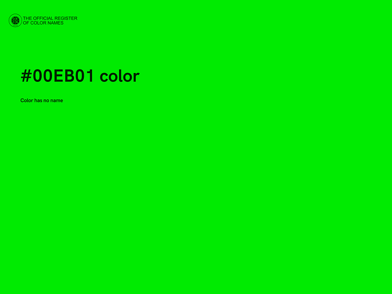 #00EB01 color image