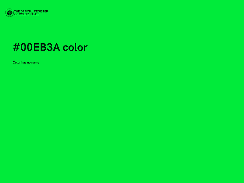 #00EB3A color image