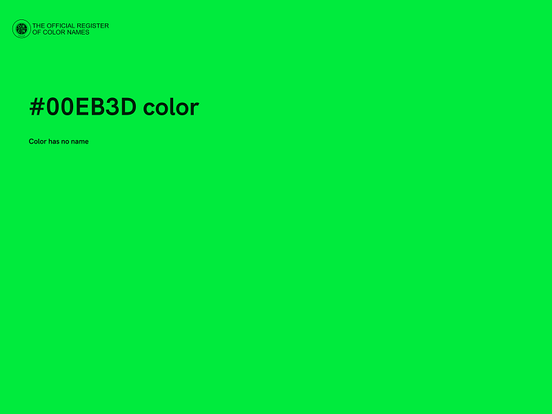 #00EB3D color image