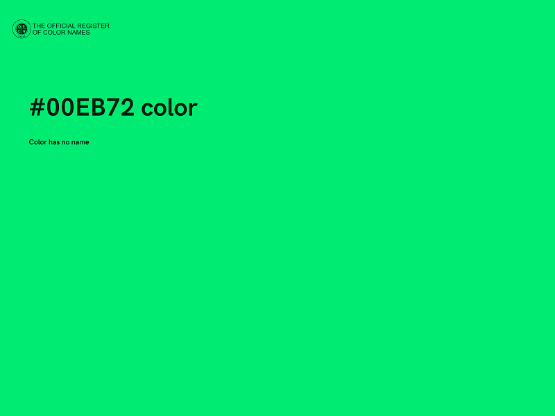 #00EB72 color image