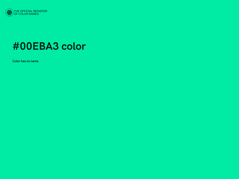 #00EBA3 color image