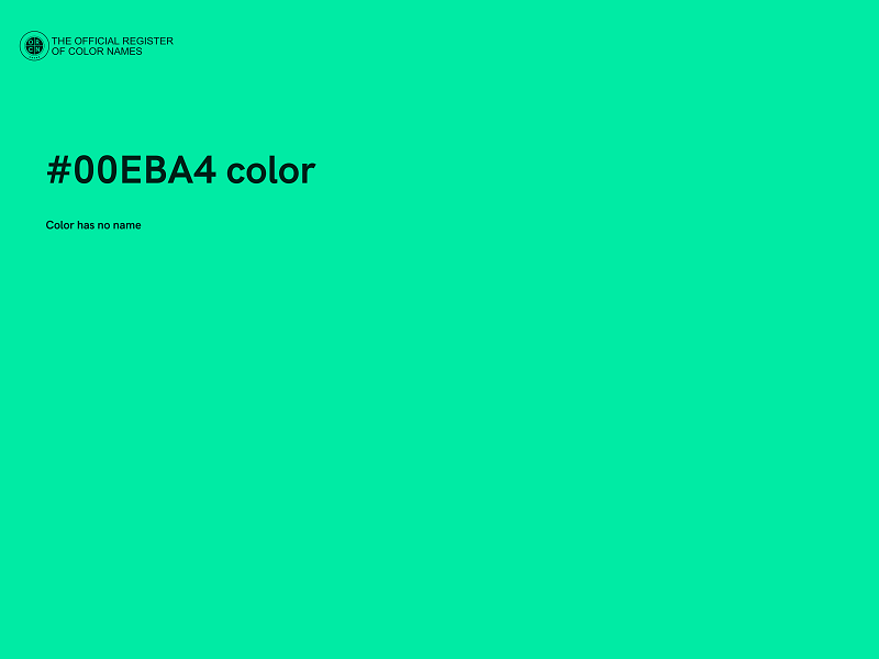 #00EBA4 color image