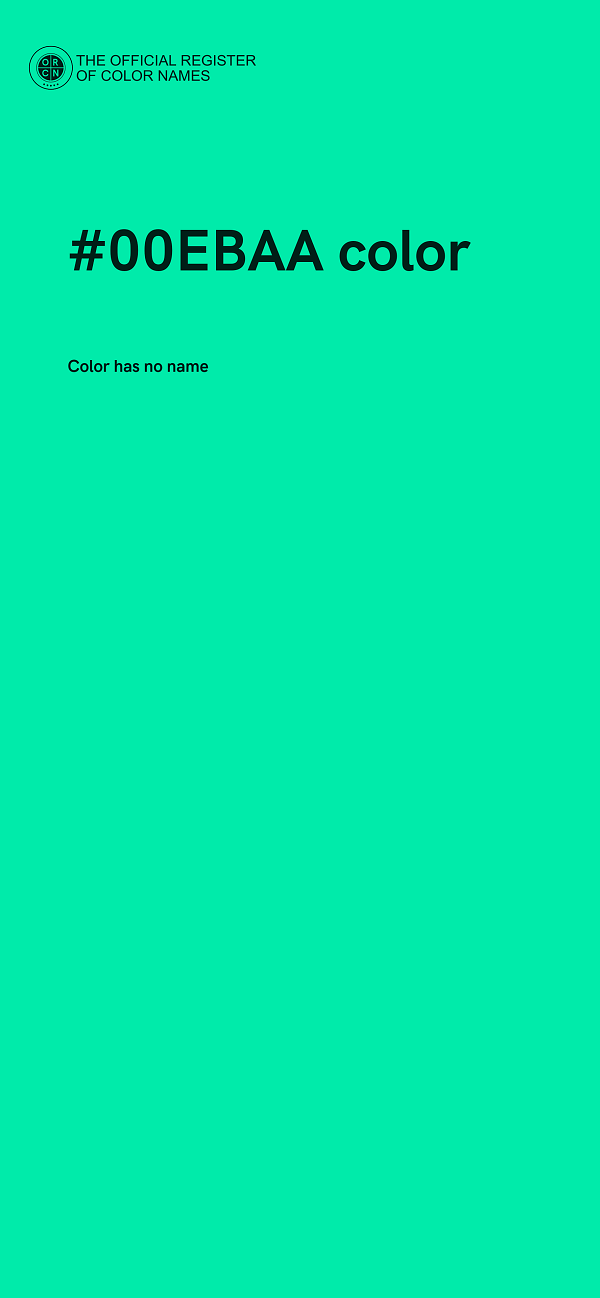 #00EBAA color image