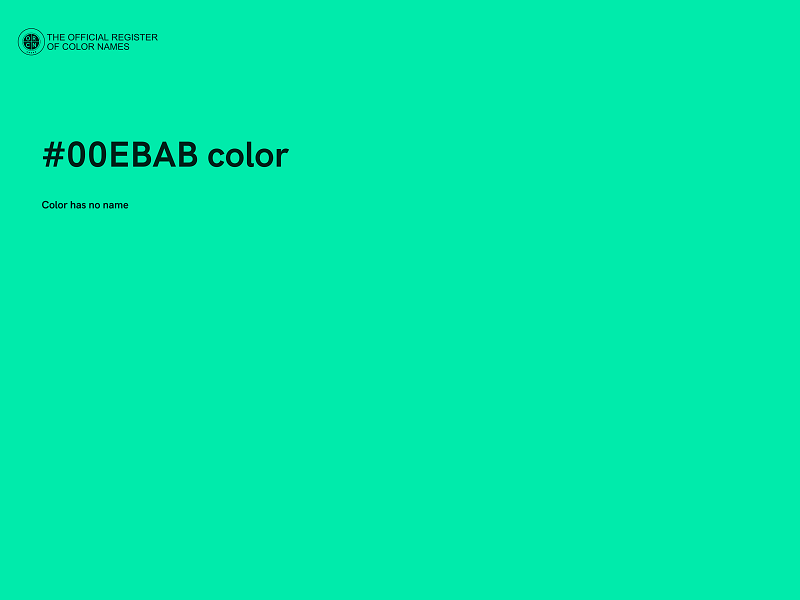 #00EBAB color image