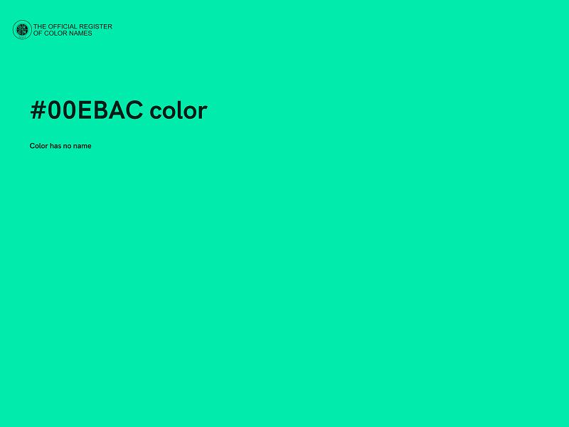 #00EBAC color image