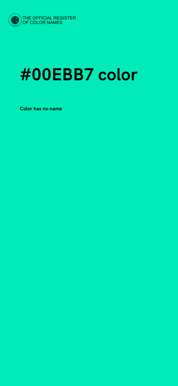 #00EBB7 color image