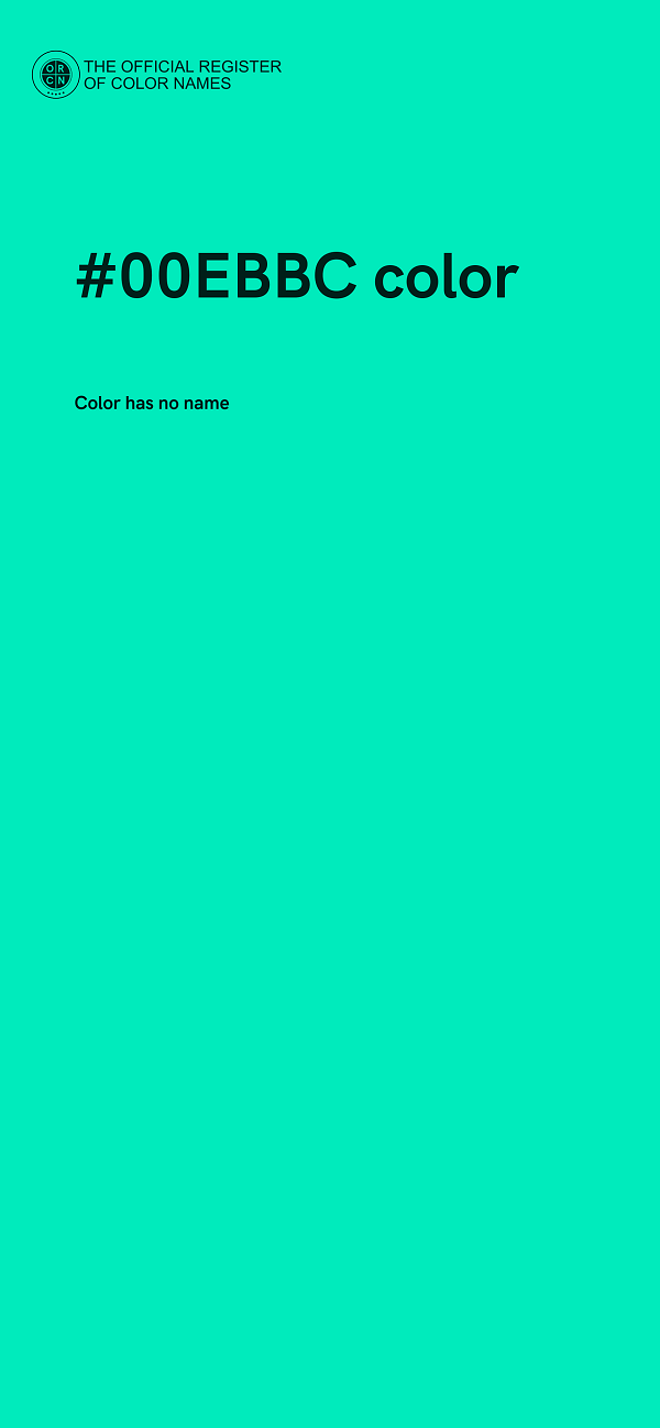 #00EBBC color image