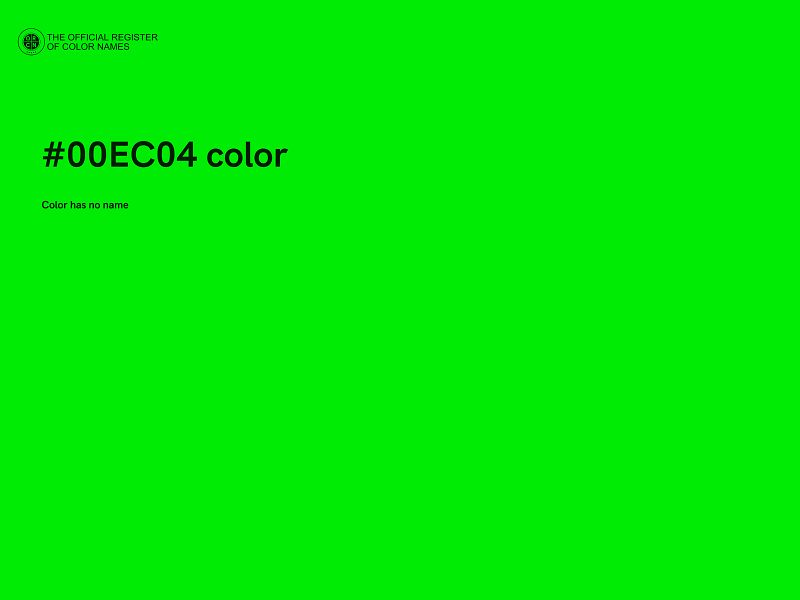 #00EC04 color image