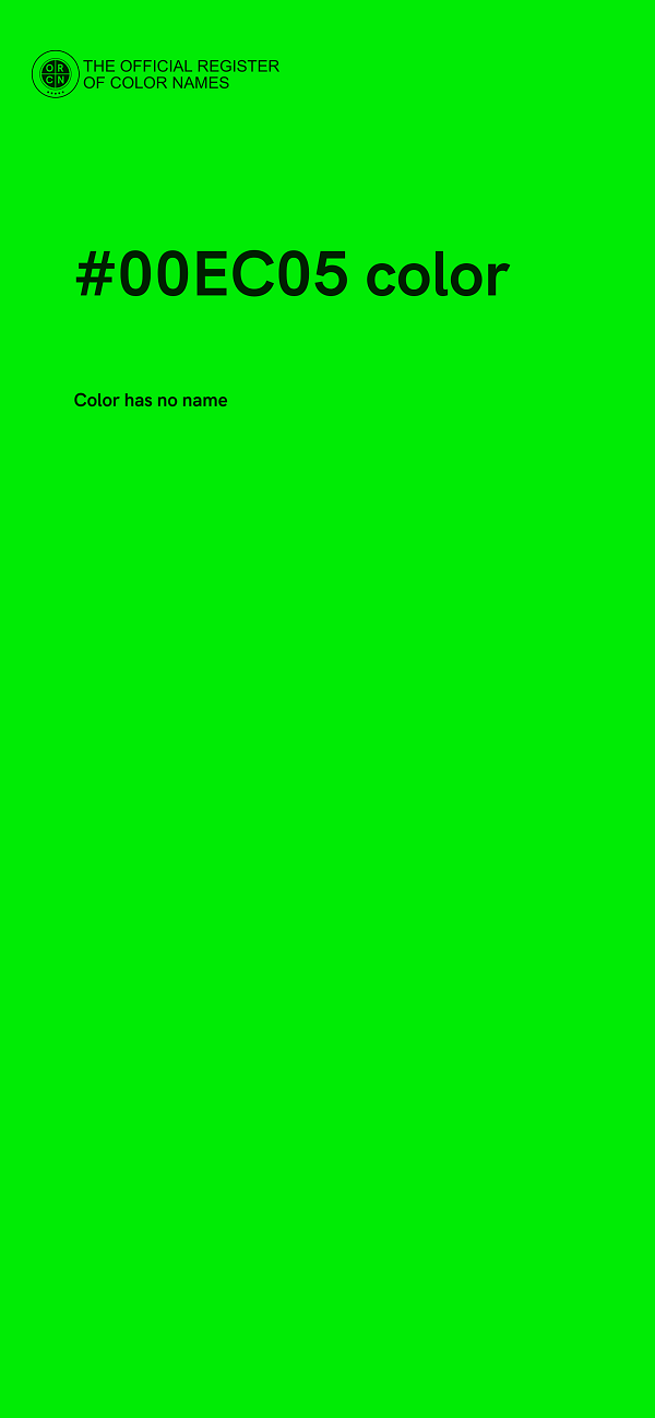 #00EC05 color image