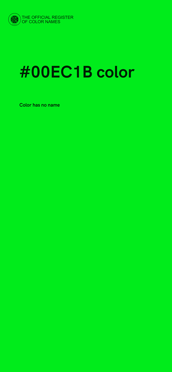 #00EC1B color image