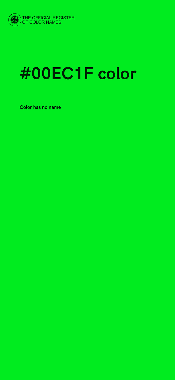 #00EC1F color image