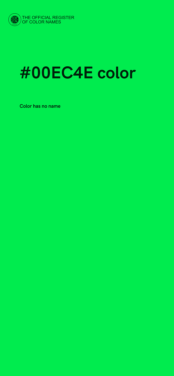 #00EC4E color image