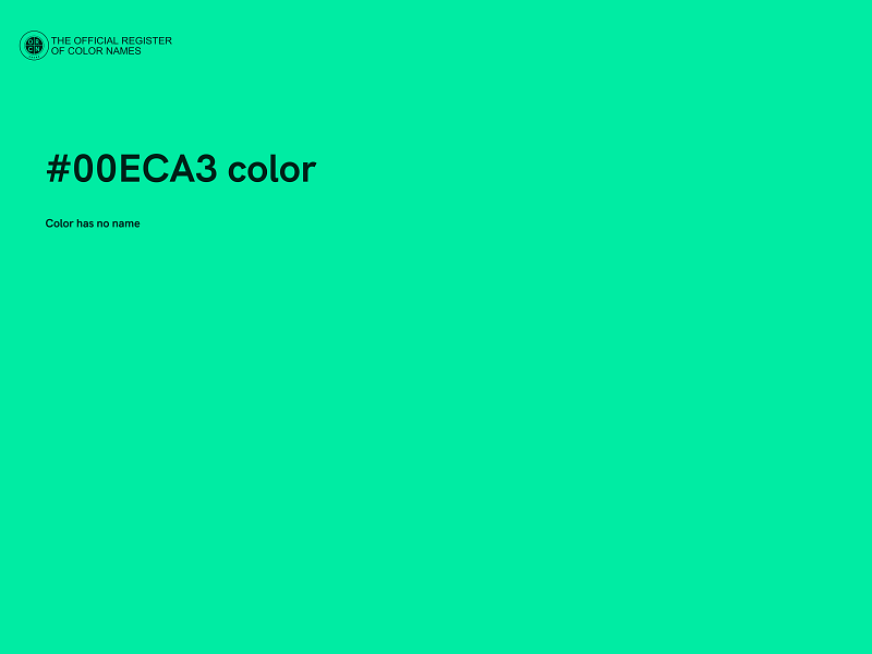 #00ECA3 color image