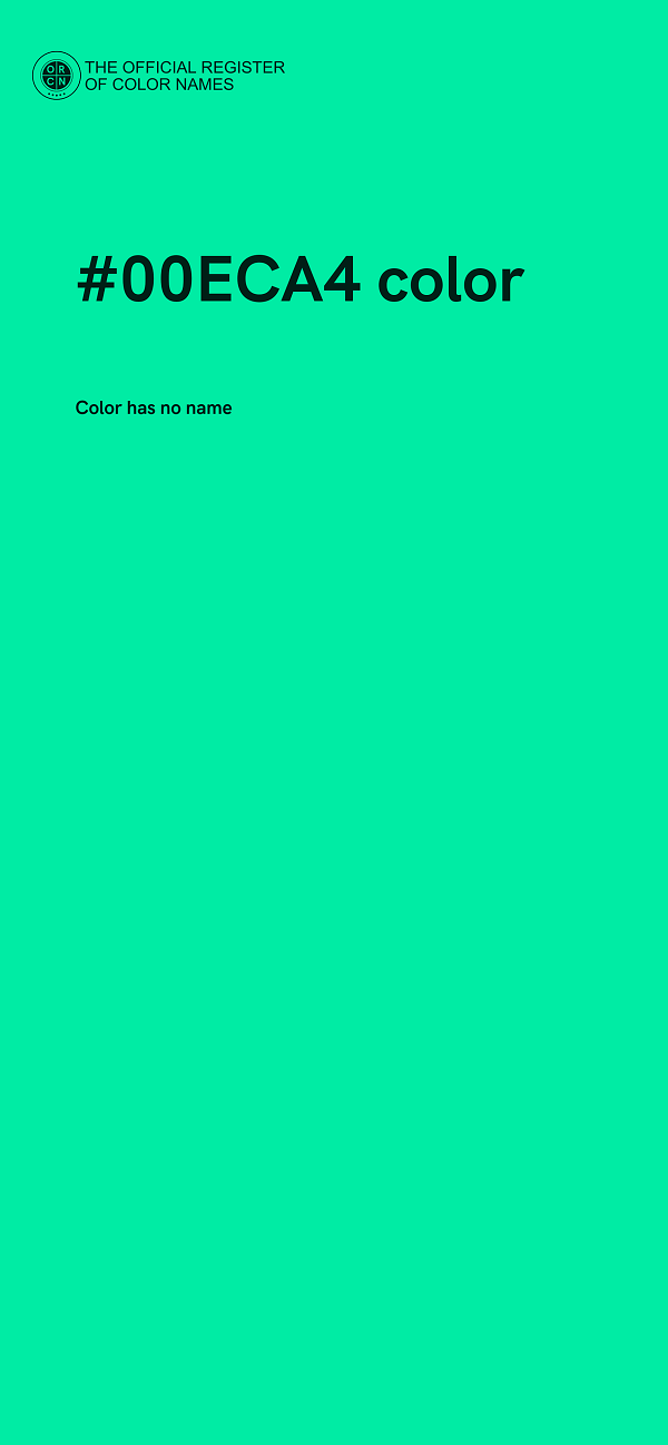 #00ECA4 color image
