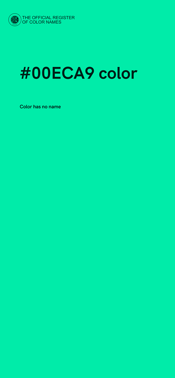#00ECA9 color image