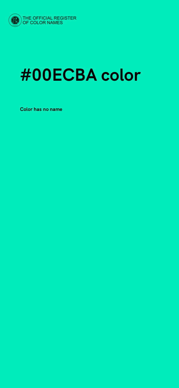 #00ECBA color image