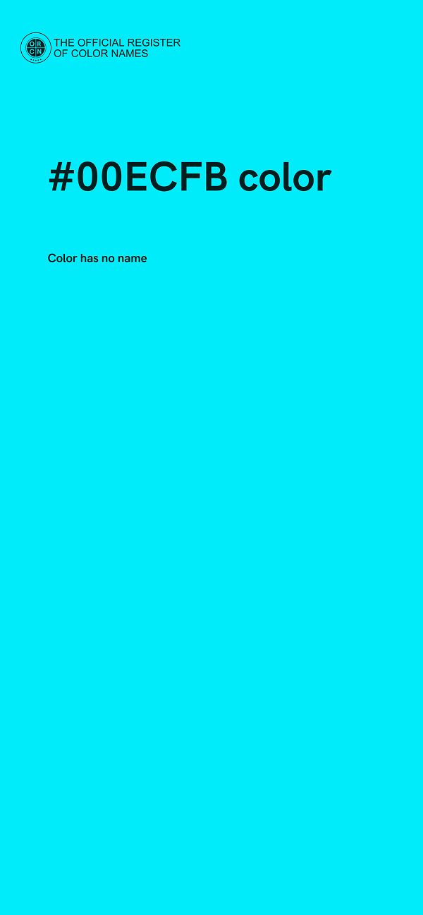 #00ECFB color image